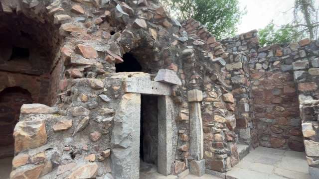 Ancient Stone Structure at Templo de la Luna, Naucalpan