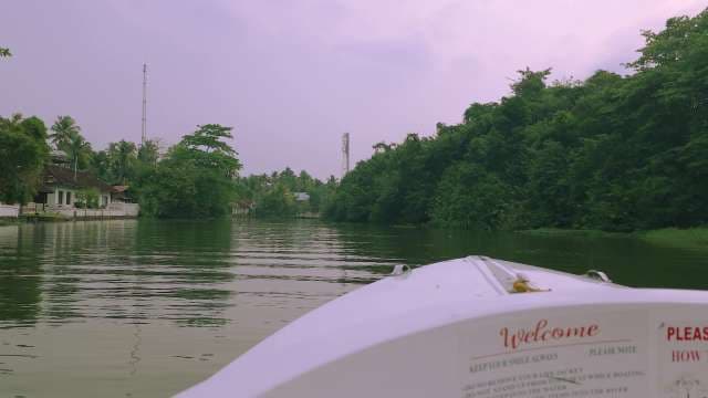 Serene Boat Ride Through Kerala Backwaters