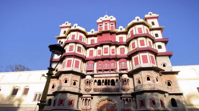 Majestic Facade of Rajwada Palace in Indore, India