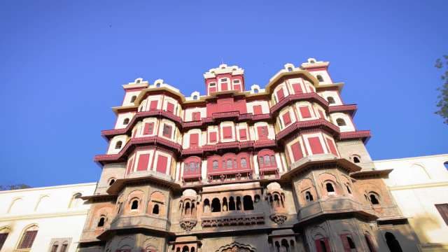 Majestic Facade of Rajwada Palace in Indore, India