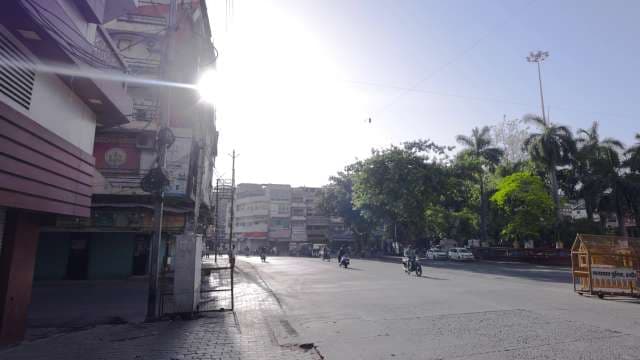 Morning Traffic at Indore Junction Square