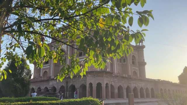 Sunlit Views of Humayun's Tomb Mughal Architecture in Delhi