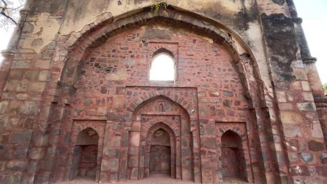 Ancient Stone Archway of Delhi Monument Revealed
