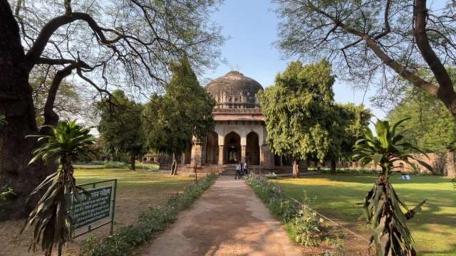 Historic Tomb Amidst Lush Lodhi Garden in Delhi