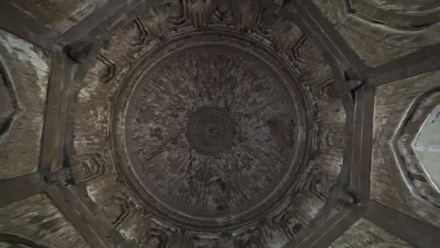Ancient Dome Ceiling Structure in Historic Roman Architecture