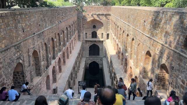 Historic Agrasen Ki Baoli Stepwell in New Delhi