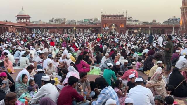 Grand Iftar Gathering at Jama Masjid During Ramadan