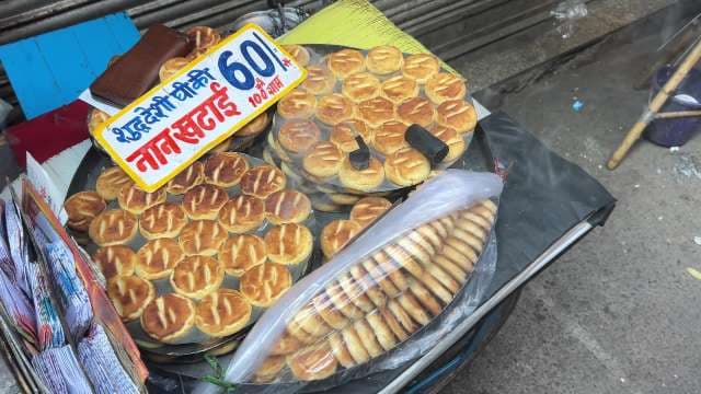 Street Vendor Selling Fresh Nankhatai Biscuits in India