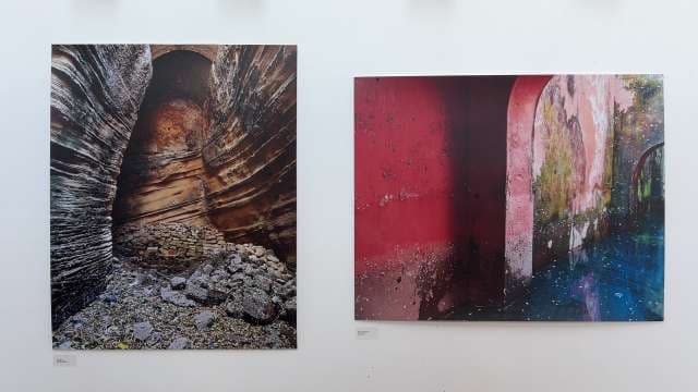 Captivating Cave and Colorful Wall Art Photography Exhibition
