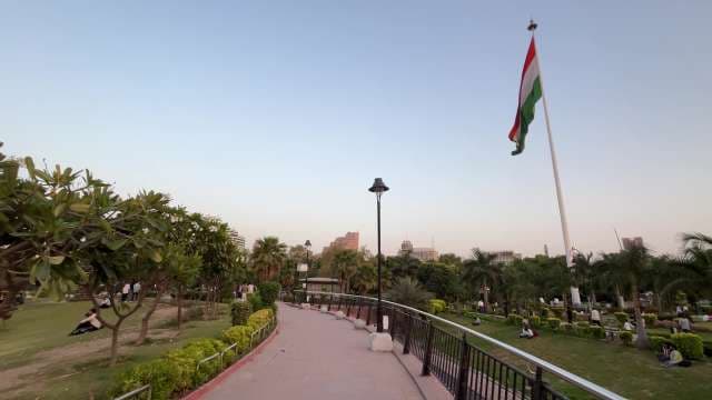 Majestic Indian Flag at Central Park, Connaught Place