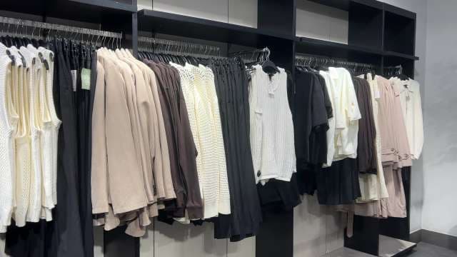 Modern Women's Fashion Display in Boutique Store