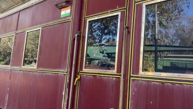 Vintage Indian Train Carriage at Heritage Railway Station