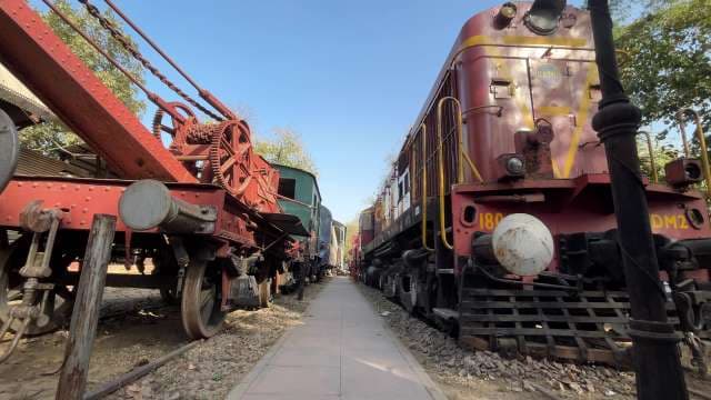 Vintage Locomotives Displayed at National Rail Museum India