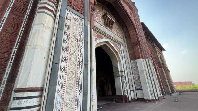 Majestic Mughal Archway of Jama Masjid Delhi
