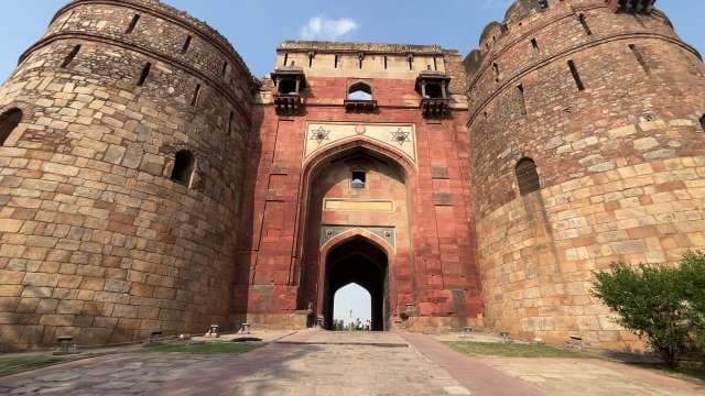 Majestic Entrance of Red Fort in Delhi, India