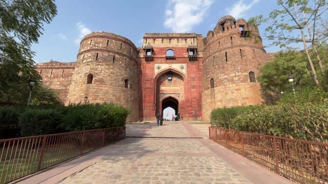 Majestic Entrance of Purana Qila in New Delhi