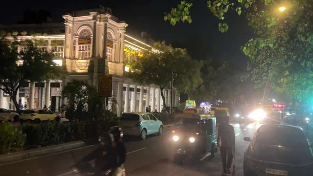 Nightlife and Street Scenes at Connaught Place Delhi