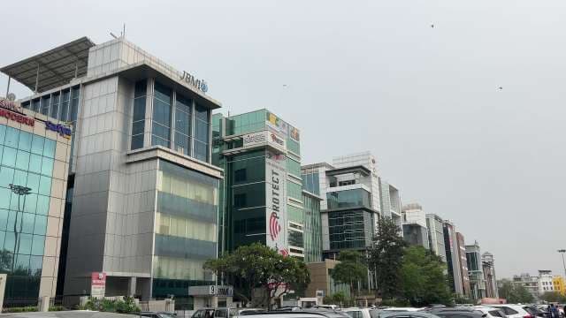 Modern Office Buildings in Gurugram Business District