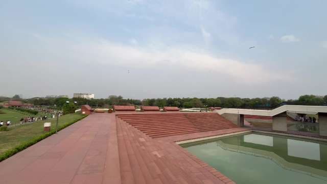 Peaceful View of Raj Ghat Memorial Gardens in New Delhi