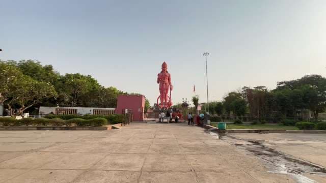Gigantic Hanuman Statue at Jakhu Temple in Delhi