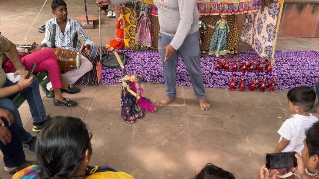 Traditional Rajasthani Puppet Show Captivates Audience