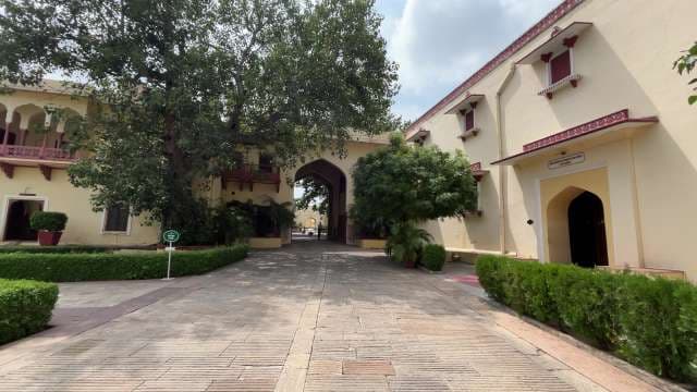 Scenic Walkway at City Palace Jaipur Entrance