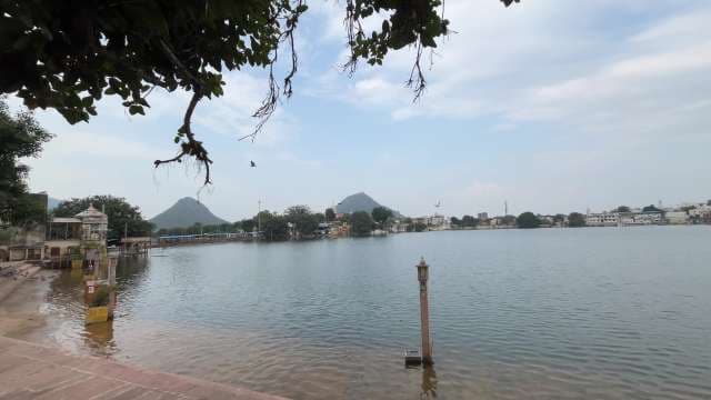 Scenic View of Ana Sagar Lake in Ajmer