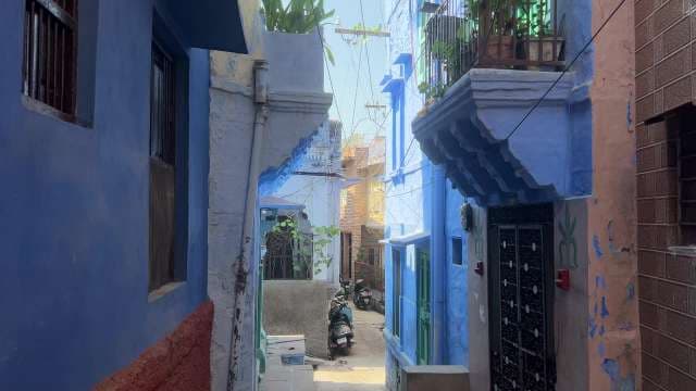 Colorful Blue Alleyways of Jodhpur's Old City