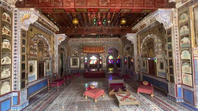 Majestic Durbar Hall Interior at Udaipur City Palace