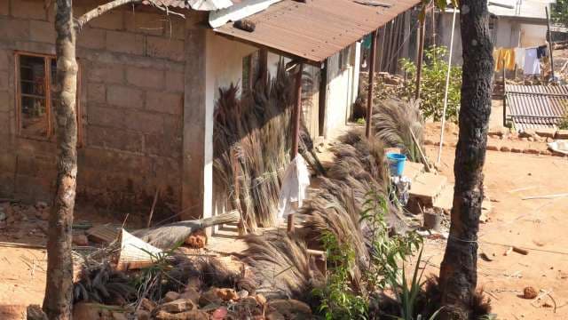 Traditional Broom Making Process in Rural Village Setting