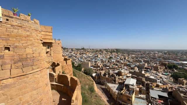 Panoramic View of Jaisalmer Fort and Historic Cityscape