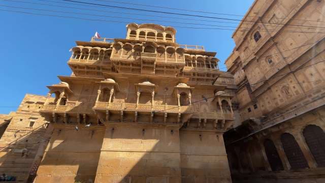 Majestic Jaisalmer Fort Palace in Rajasthan Sunlight