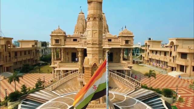 Majestic Jain Temple With Ornate Architecture in India