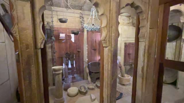 Exploring an Ancient Indian Palace Kitchen Interior