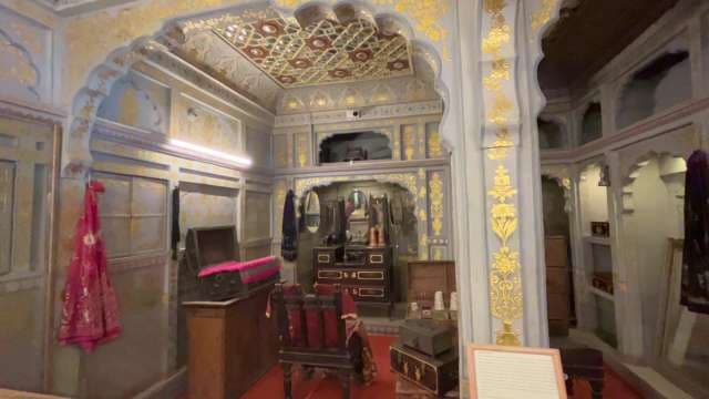 Inside Ornate Royal Chamber of Indian Palace