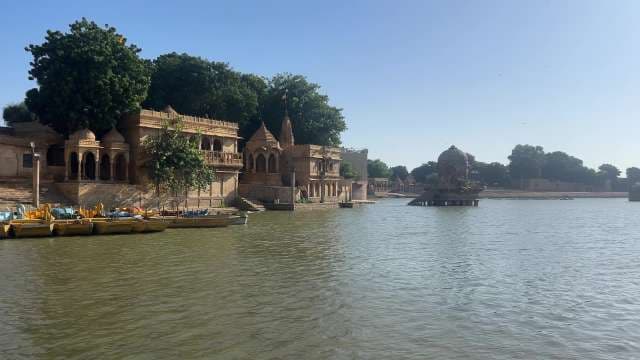 Serene Morning at Gadisar Lake Jaisalmer Rajasthan