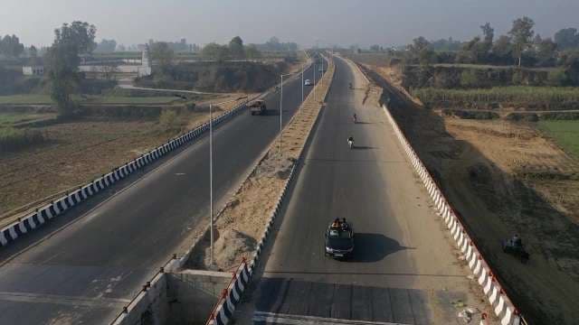 Modern Indian Rural Highway Connecting Villages and Cities