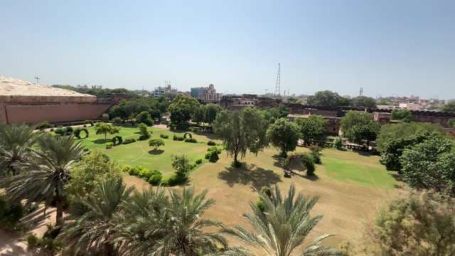 Lush Gardens in Jodhpur's Historic Mehrangarh Fort Complex