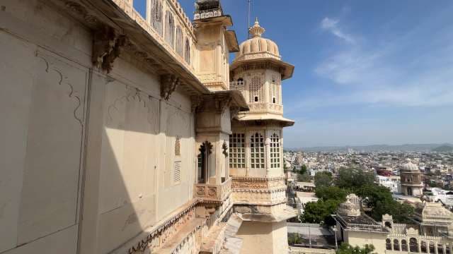 Majestic View from Udaipur City Palace Overlooking the City
