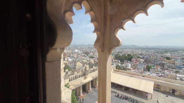 Stunning View of Udaipur City From City Palace Balcony