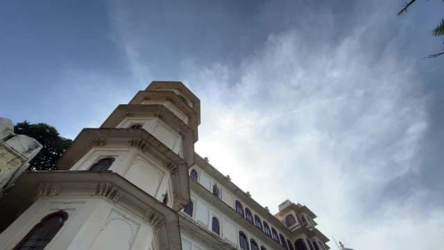 Magnificent City Palace of Udaipur Under Blue Sky