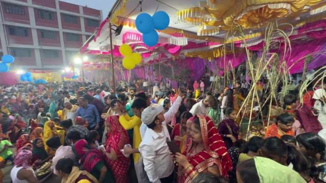 Vibrant Chhath Puja Festival Celebration in India