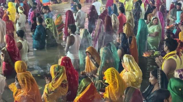 Devotees Celebrate Chhath Puja With Ritual Bath in India