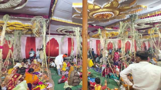 Colorful Chhath Puja Festival Celebrations in India