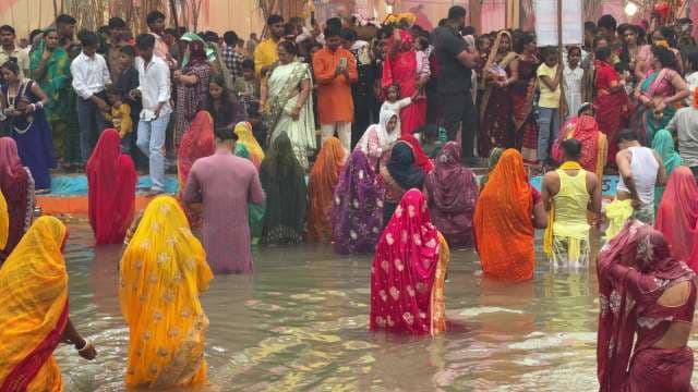 Celebrating Chhath Puja: Traditional Rituals by the River