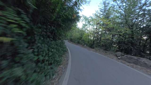Thrilling Drive on Winding Cliffside Mountain Road