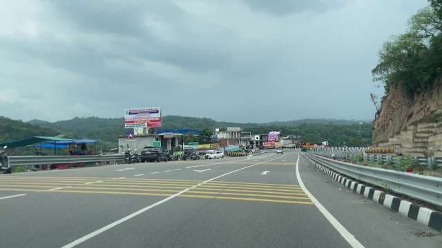 Modern Highway Road Drive Through Indian Landscape