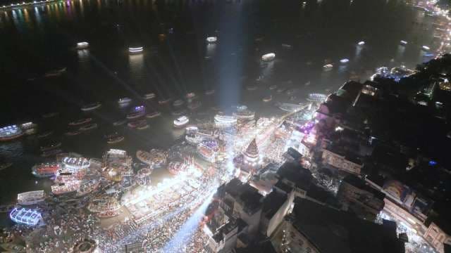 Varanasi Ghats at Night: Sacred Rituals and City Lights
