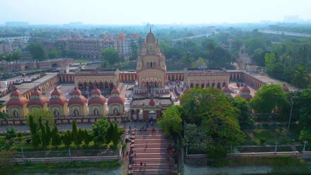 Spiritual Landmark: Ancient Temple Complex Aerial View