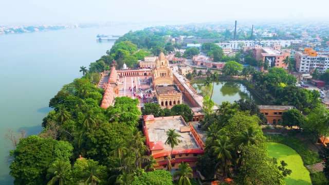 Dakshineswar Kali Temple Aerial View India